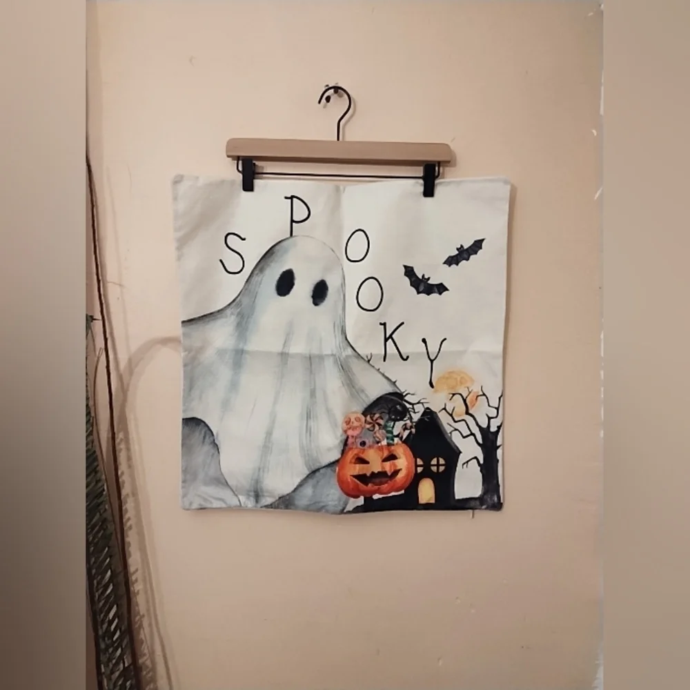 Halloween design multicolored pillow cases cover set of 2
